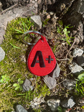 Load image into Gallery viewer, Medical Blood Bag and Blood Type Embroidered Keychain