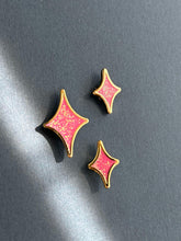 Load image into Gallery viewer, Pink Sparkle Star Mini Pin Set