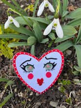 Load image into Gallery viewer, Clown Gurl Heart Embroidered Patch