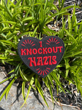 Load image into Gallery viewer, I Knockout Nazis Heart Embroidered Patch