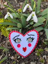 Load image into Gallery viewer, Clown Gurl Heart Embroidered Patch