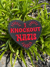 Load image into Gallery viewer, I Knockout Nazis Heart Embroidered Patch