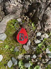 Load image into Gallery viewer, Medical Blood Bag and Blood Type Embroidered Keychain
