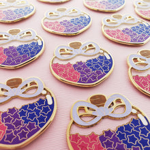Load image into Gallery viewer, Bi Pride in my Stars Pin
