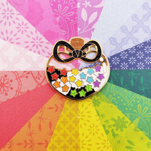 Load image into Gallery viewer, Rainbow Pride Jar Enamel Pin
