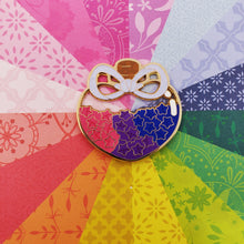 Load image into Gallery viewer, Bi Pride in my Stars Pin
