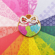 Load image into Gallery viewer, Polysexual Pride in my Stars Pin
