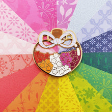 Load image into Gallery viewer, Lesbian Pride in my Stars Pin
