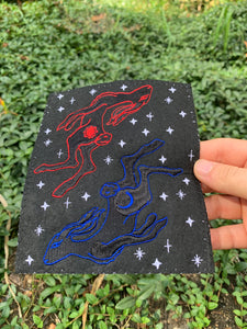 Cosmic Bunnies Iron on Patch