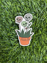 Load image into Gallery viewer, Feed Me- Skull Plant Sticker
