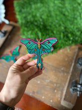 Load image into Gallery viewer, Luna Moth Patch (neon vibes)
