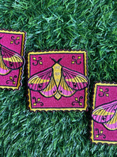 Load image into Gallery viewer, Rosy Maple Moth Postage Stamp Patch
