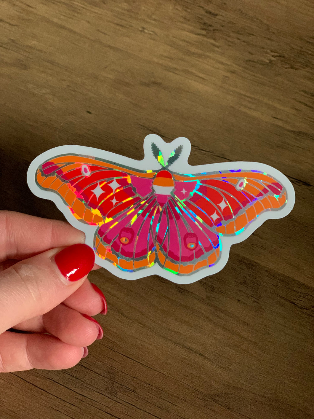 Pride Moth Stickers