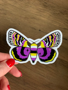 Pride Moth Stickers