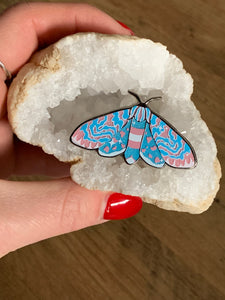 Pride Moth Enamel Pins