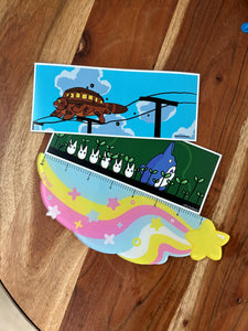 Totoro and Cat Bus Magnets