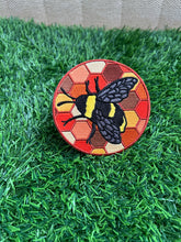 Load image into Gallery viewer, Bumble Bee Honey Comb Patch
