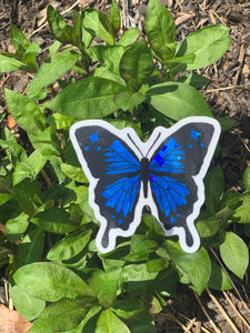 Single Glitter/Holo Moth Sticker