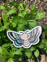 Load image into Gallery viewer, Single Glitter/Holo Moth Sticker
