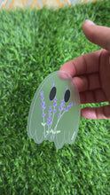 Load and play video in Gallery viewer, Lavender Ghost- Clear Sticker
