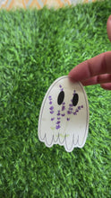 Load and play video in Gallery viewer, Lavender Ghost- Clear Sticker
