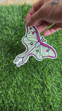 Load and play video in Gallery viewer, Luna Moth Sticker XL
