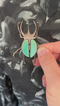 Load and play video in Gallery viewer, Moving Skull Beetle Pin and Bolo Tie
