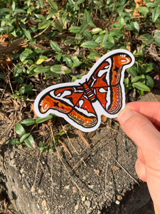 Single Glitter/Holo Moth Sticker