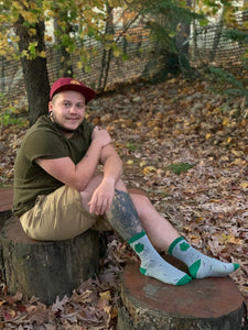 Stabby Assholes Frog Socks